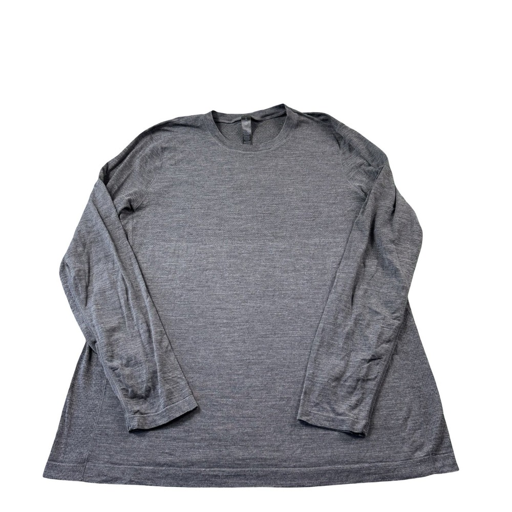 Lululemon Gray Metal Vent Tech Mens L/S Performance Athletic Shirt Size XL